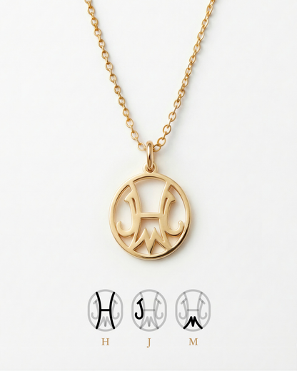 Family Initials Necklace – An Eternal Bond