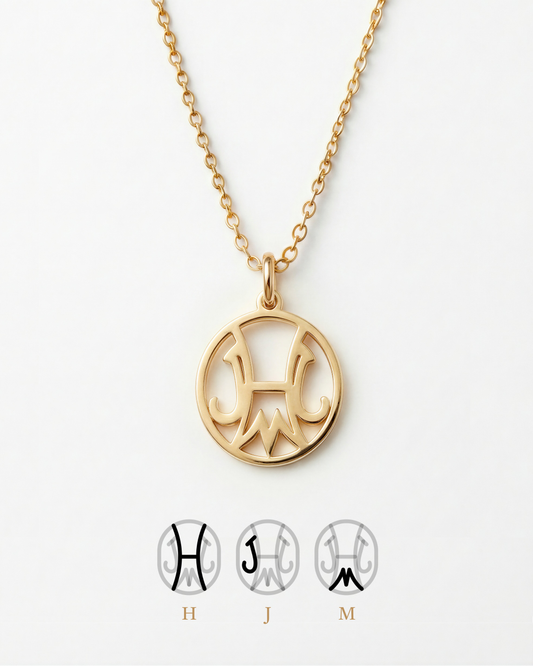 Family Initials Necklace – An Eternal Bond