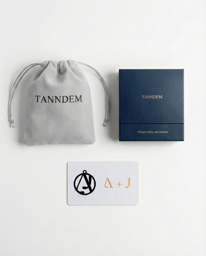 Intertwined Initials Keyring