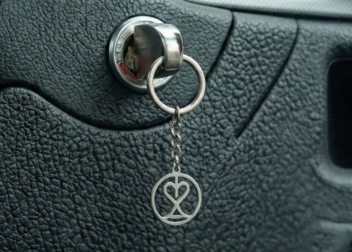 Custom Monogram Keyring